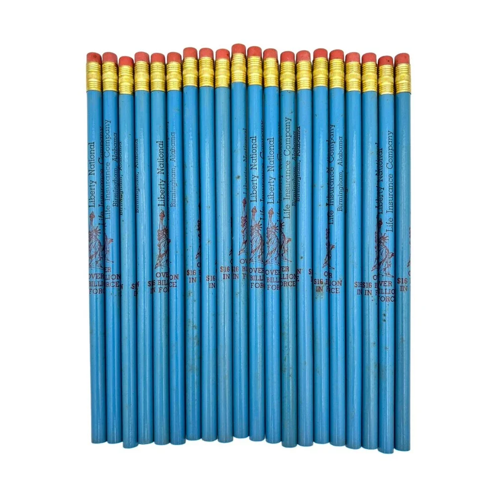 Vintage Liberty National Life Bham PENCIL SET 20PC Insurance Memorabilia No. 2
